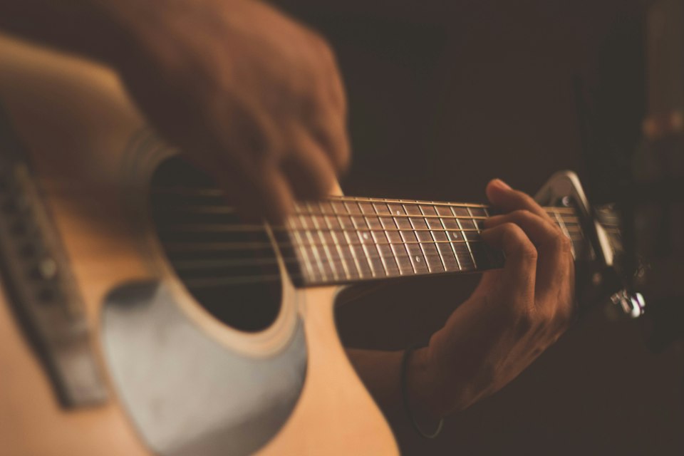 Illustrative acoustic guitar, not a photograph of Rabbi Rubin's youth activities