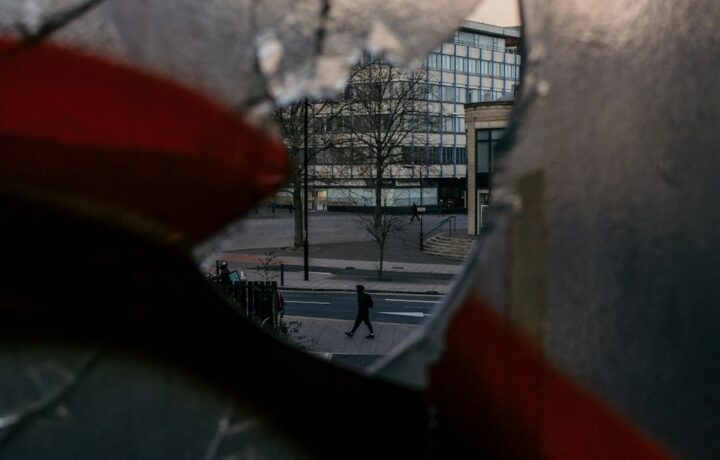 Illustrative photograph of building glass