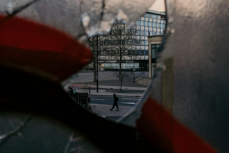 Illustrative photograph of building glass
