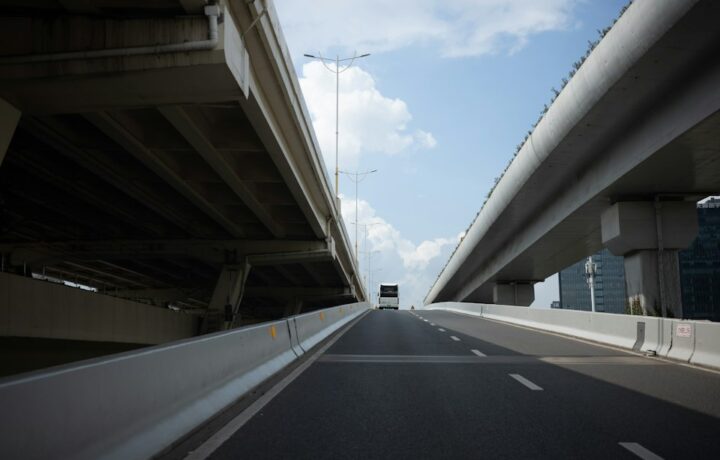 Illustrative highway overpass