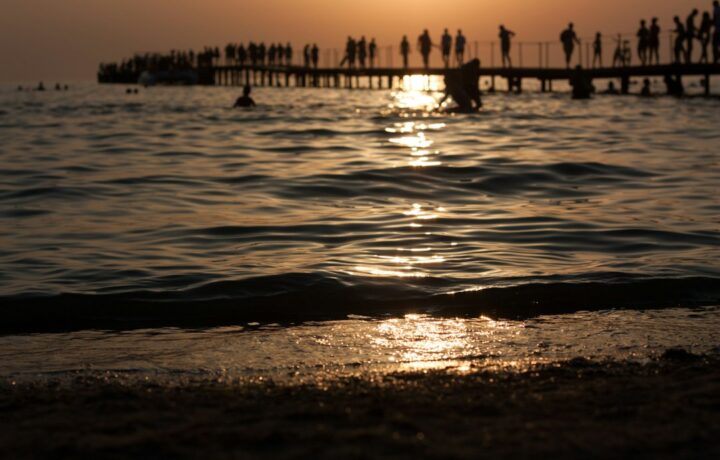 Illustrative photograph: beach promenade, not the actual reported event