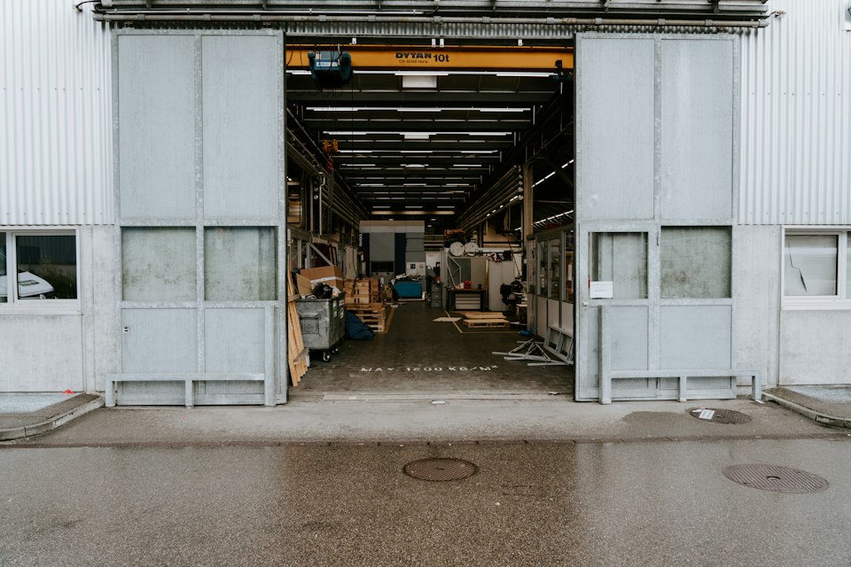 Illustrative photograph of an industrial building