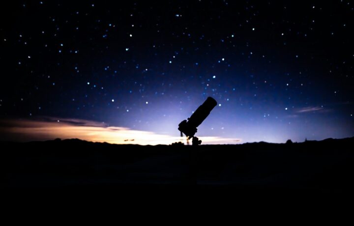 Illustration: starry night sky; not a photograph of the lantern tour at Planetanya