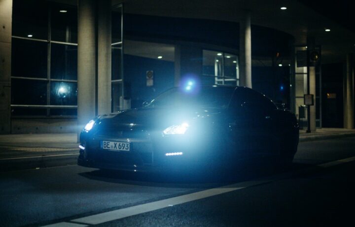 Illustrative photograph of a police car, not the actual incident