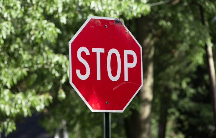 Illustrative stop sign, not the actual location